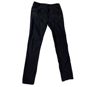 Aeropostale Bayla Skinny Jeans Low Rise Black 2010 era Y2K Indie Emo Sz 1/2